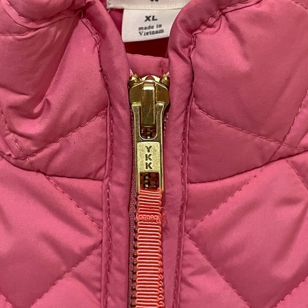 NWT J. CREW CREWCUTS PINK QUILTED VEST, SIZE XL - Picture 5 of 10